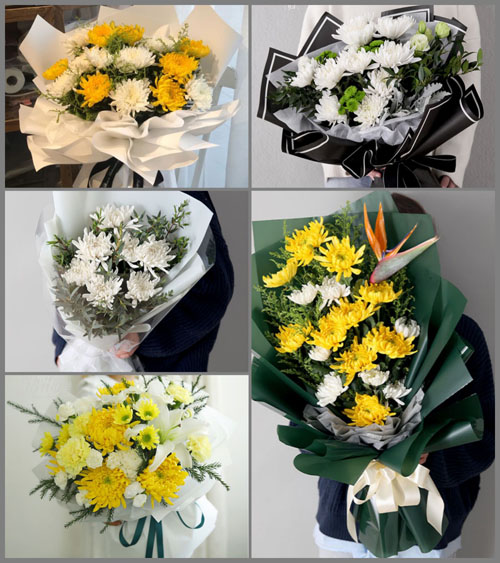 山东青岛胶州市九龙镇东宋家莹村白事花束代送